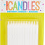 Spiral White Candles (x24u)