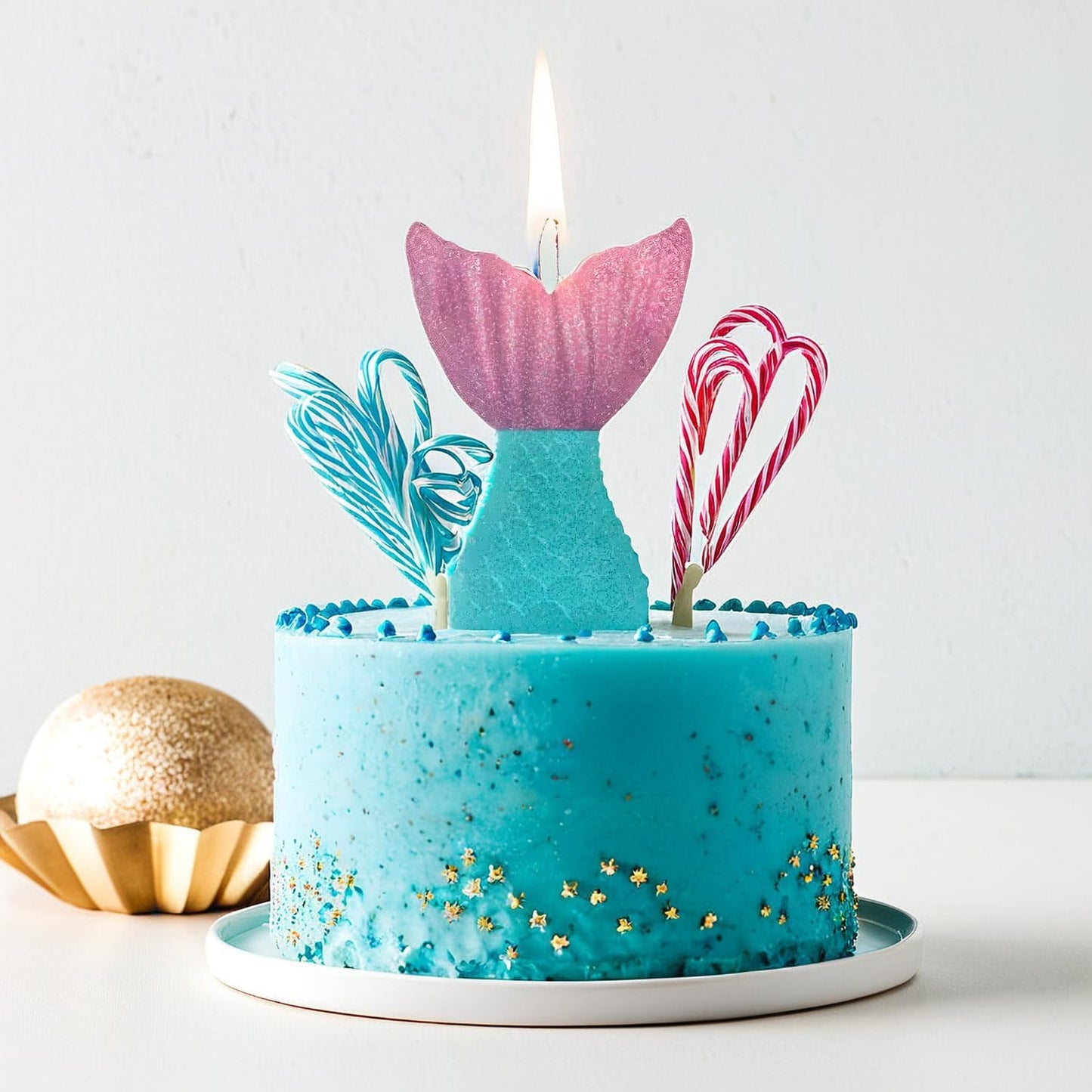 Mermaid Tail Candle Sirena (x1u)