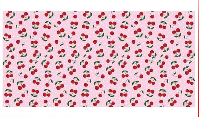 Cherry Party Mantel de Poliéster (x1u)