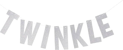 Twinkle Letter Banner Plata 5.5ft x 6in
