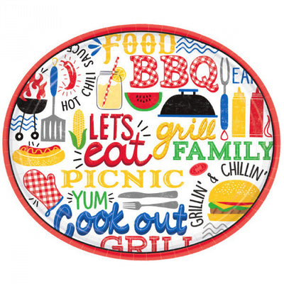 BBQ Picnic Lunch Plates (x18u)