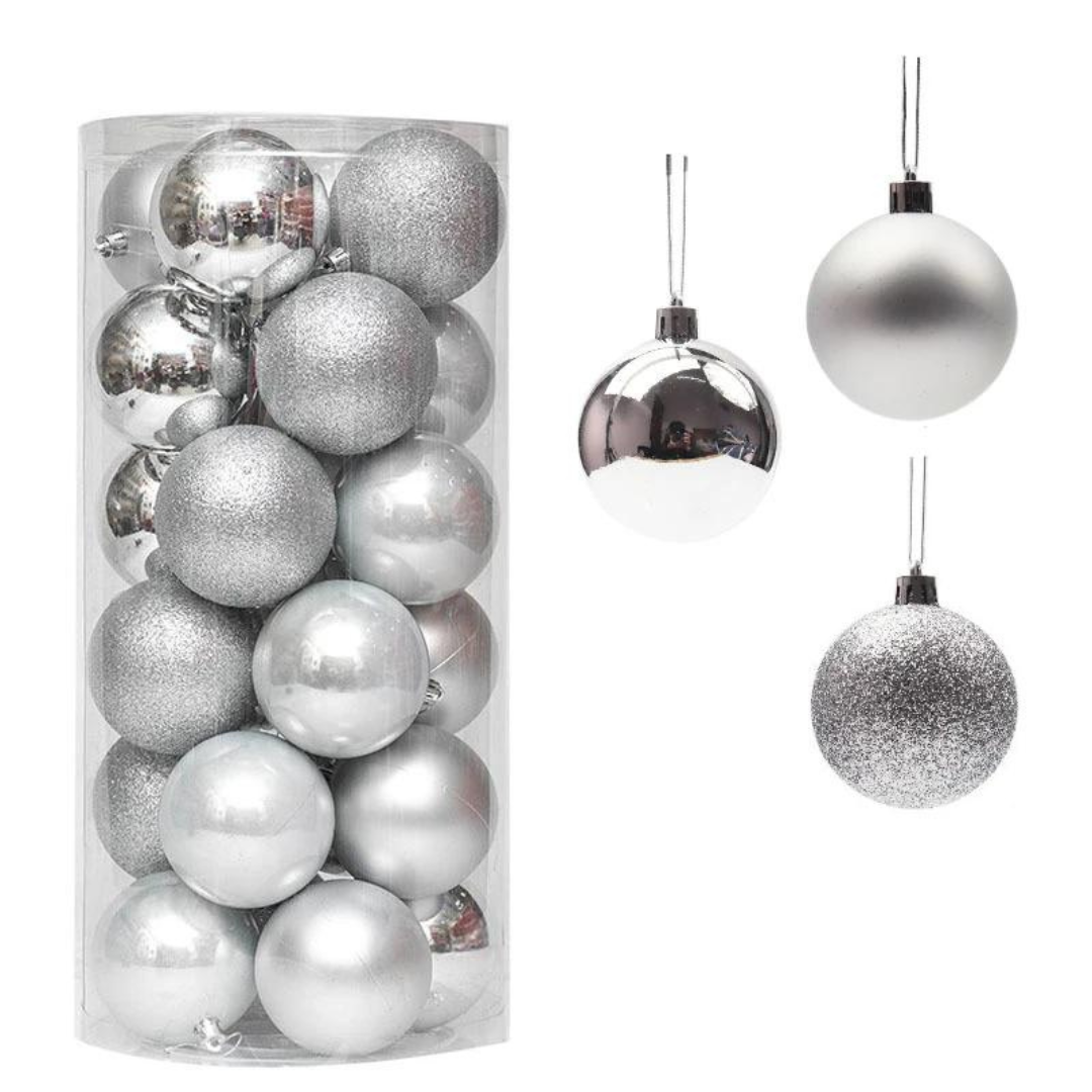 Bola/Pelota de Navidad Grande 3.15in - (x24u)