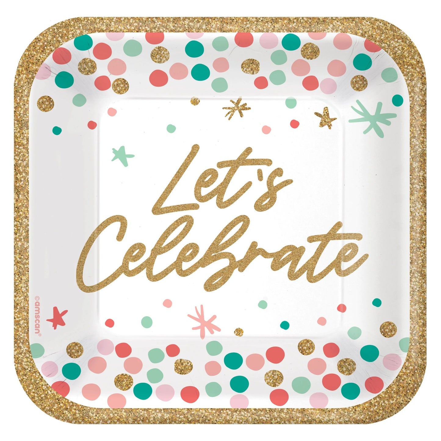 Wish Big Birthday 7" Square Plates