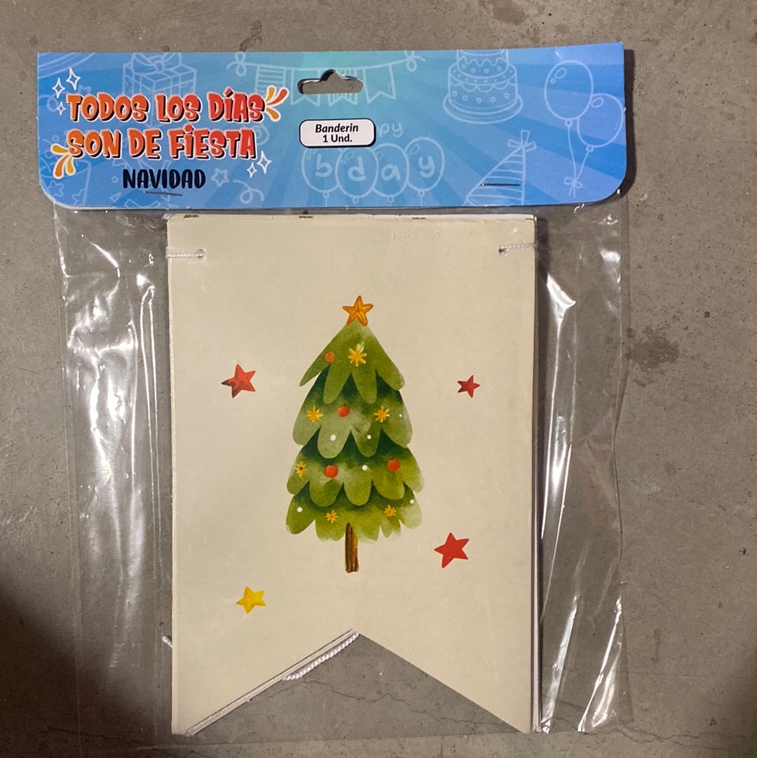 BANDERIN NAVIDAD ARBOLITOS