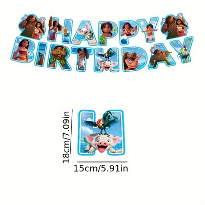 Moana Birthday Banner (x1u)