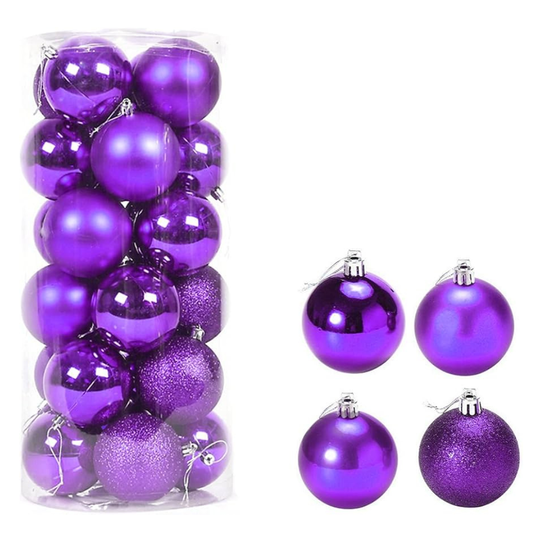 Bola/Pelota de Navidad Grande 3.15in - (x24u)