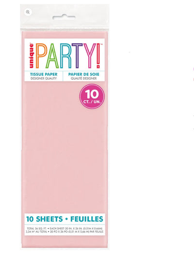 Tissue Paper 10ct Pink