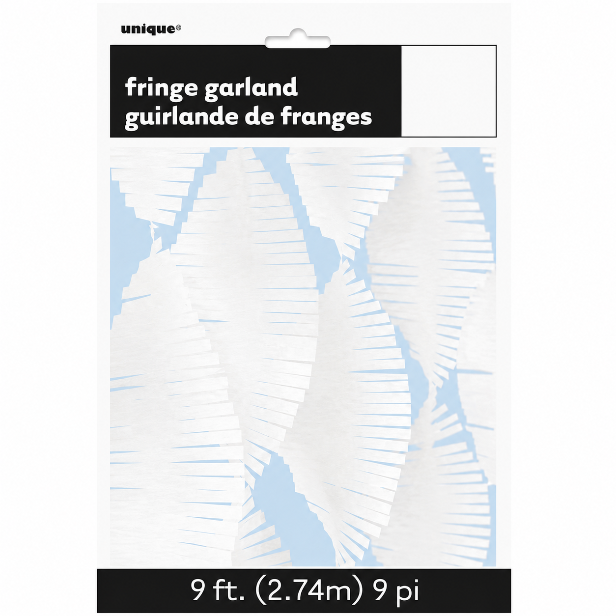 Fringe Garland White 9ft
