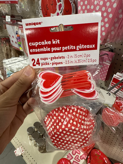 Valentine Heart Cupcake Kit 24CT