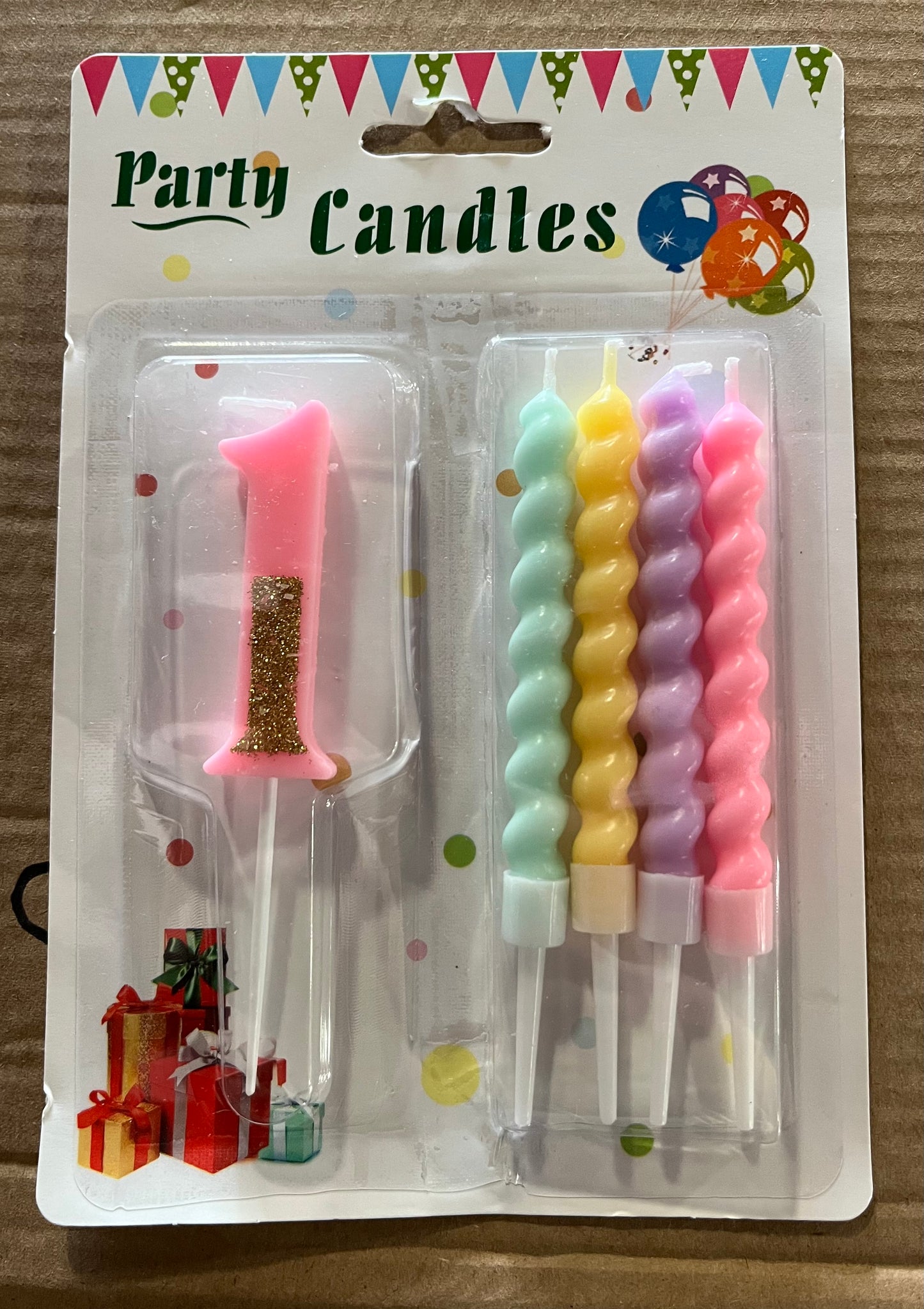Vela de Número + 4 Velitas