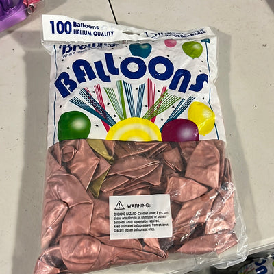 Globos Chrome 12” 100