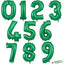 Number Foil Balloon 34” Green Oaktree