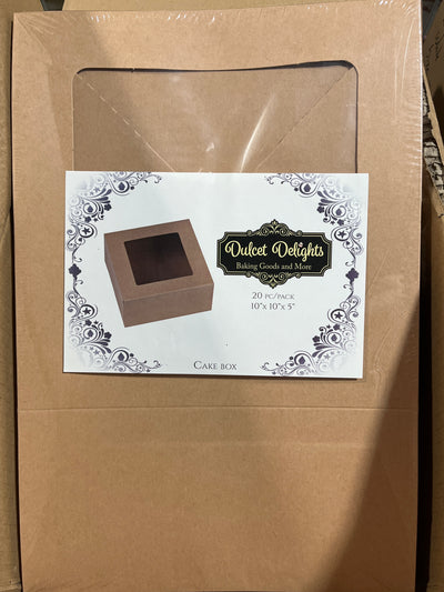CAJA BIZCOCHO NATURAL 10x10x5