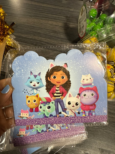 Gabby Dollhouse Invitaciones