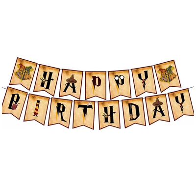 Banner Happy Birthday Harry Potter (x1u)