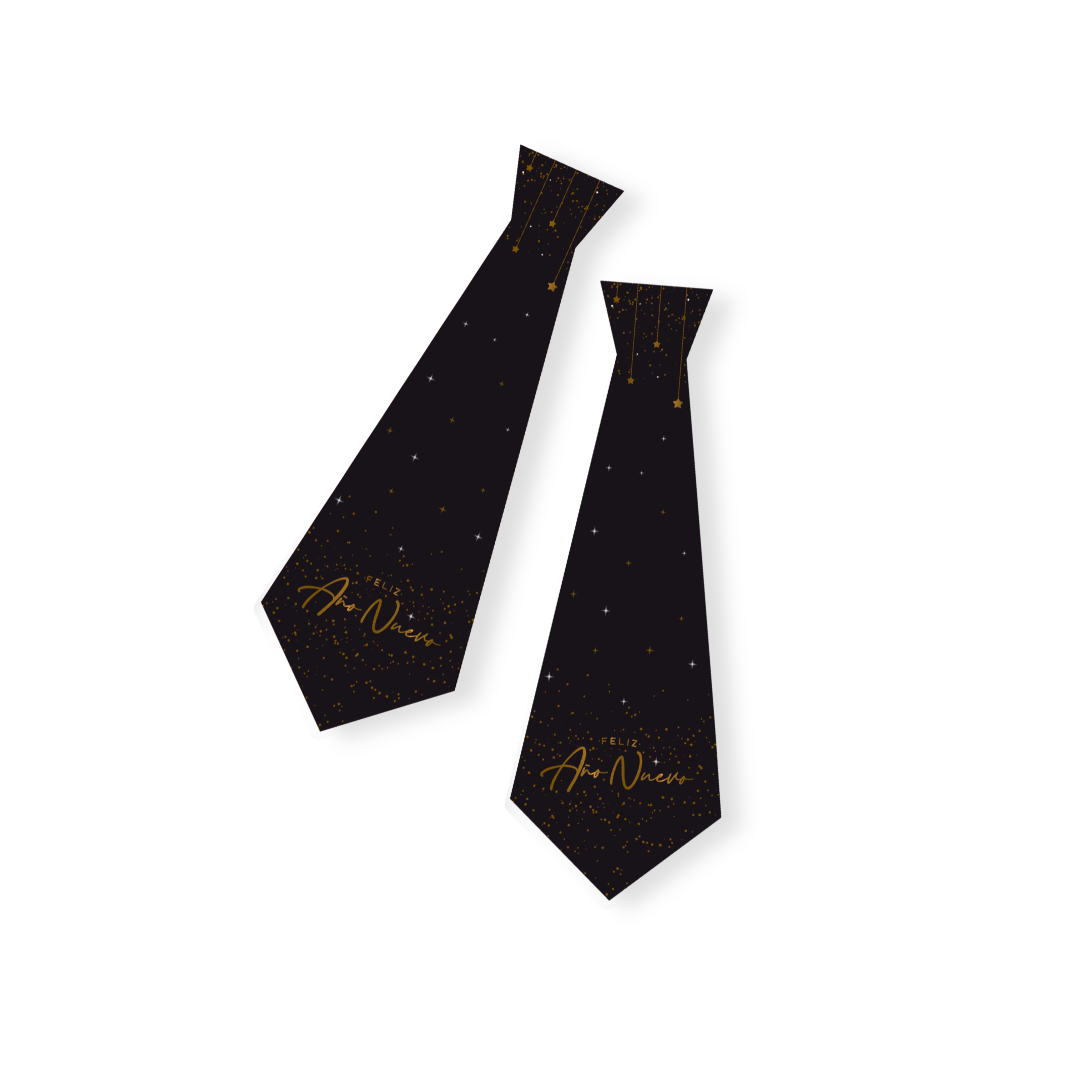 Corbata Feliz Año Nuevo (x6u)