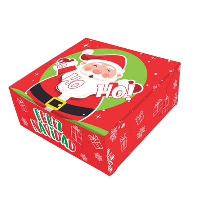 Caja Empaque GRANDE Navidad Santa