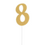 Glittered Stick Numbers Gold (x4u)