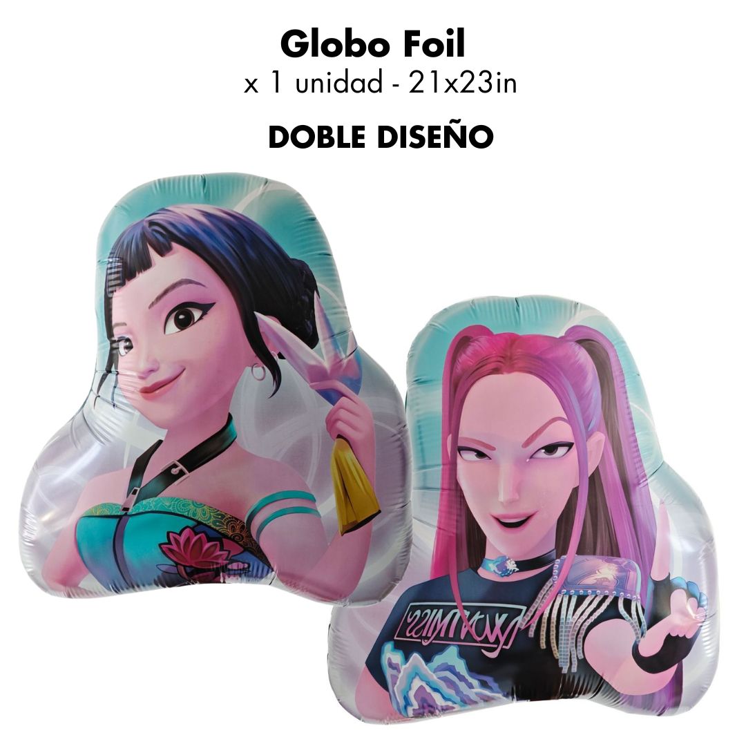 Globos Foil Kpop Demon Hunters Personajes (x1u)