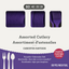 Reusable Cutlery Assortment New Purple (x80u)