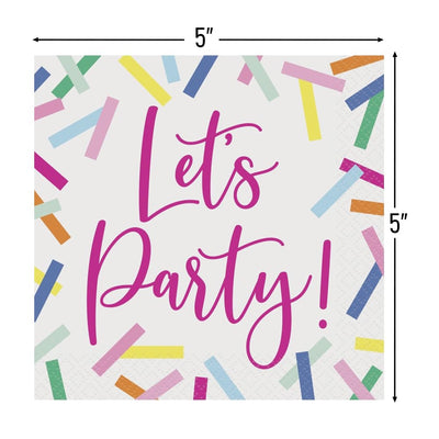 Let’s Party! Confetti Napkins 16ct