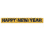 Metallic Happy New Year Fringe Banner - Gold