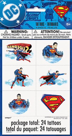 Superman Tattoos (x24u)