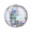 Disco Ball Foil Balloon 22” - Colores