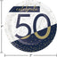 Platos 50 Navy and Gold 7" (x8u)