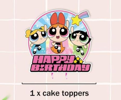 Powerpuff Cake Topper (x1u)