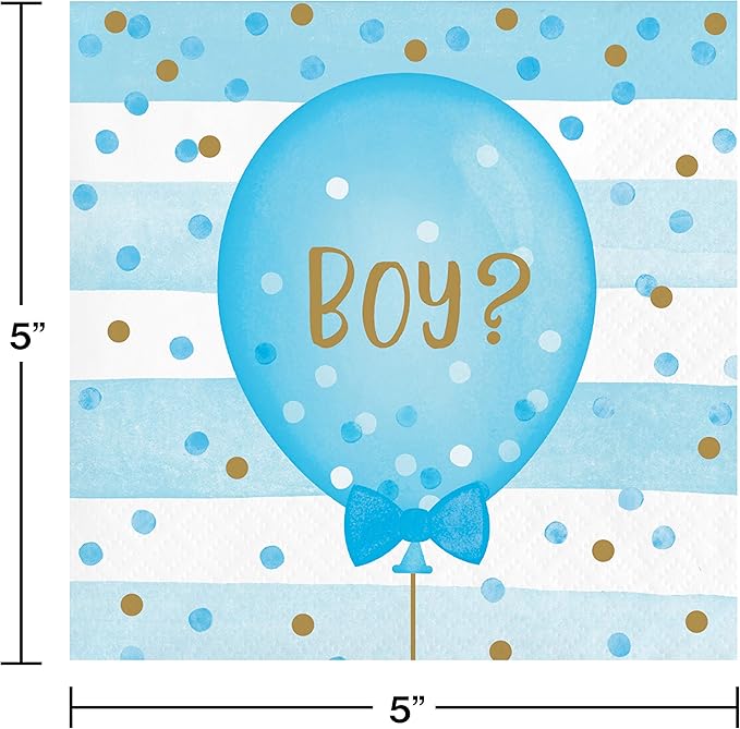 Gender Reveal Napkins (x16u)