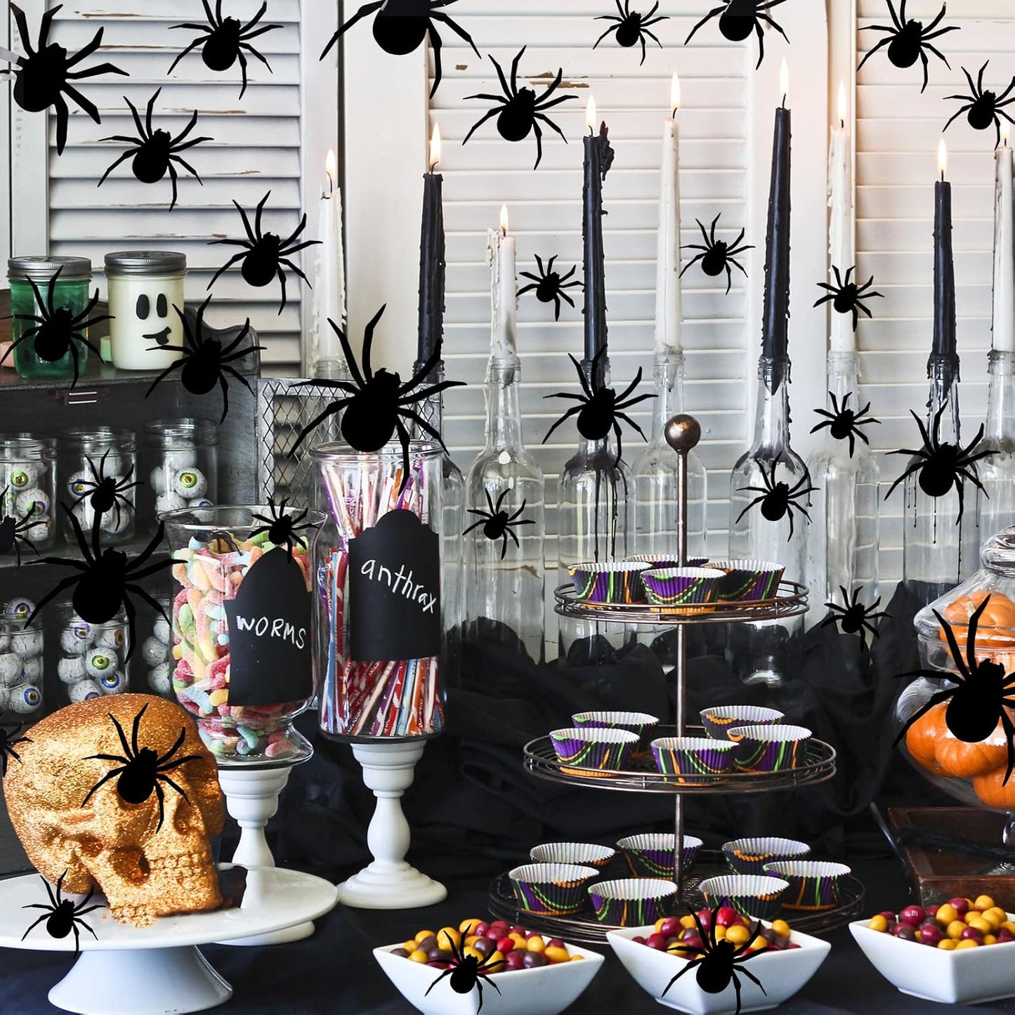 Decoraciones de Papel Die-Cut Halloween 4 Tamaños (x30u)