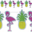 Flamingo & Pineapple Streamer 12FT (4yd)