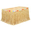 Falda de Mesa Hawaiana 108"x29" (Color Natural y Verde)