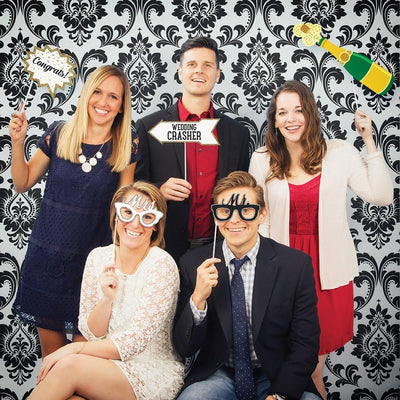 Photobooth Backdrop Damask 6ft (x1u)