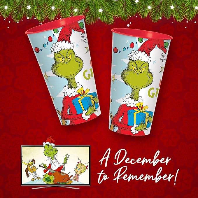 Grinch Plastic Cup, 32 oz. (x1u)