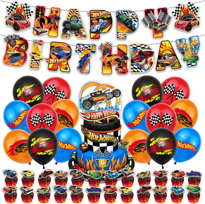 Banner Hot Wheels "Happy Birthday" (x1u)