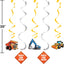 Decoración Colgante Espiral de Construcción (x5u)