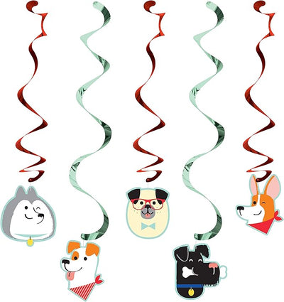 Espirales Decorativos Dog Party (x5u)