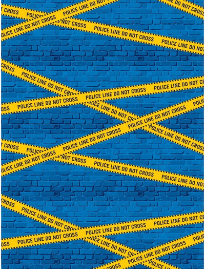 Police Party Photo Backdrop 6ft (x5u)