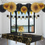 Black & Gold Pennant Banner (x1u)