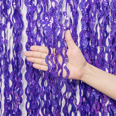 Cortinas Foil Curvas - Todos los Colores (3x8ft)