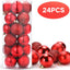 Pelota/Bola de Navidad Colores - Medianas 2.4in (x24u)