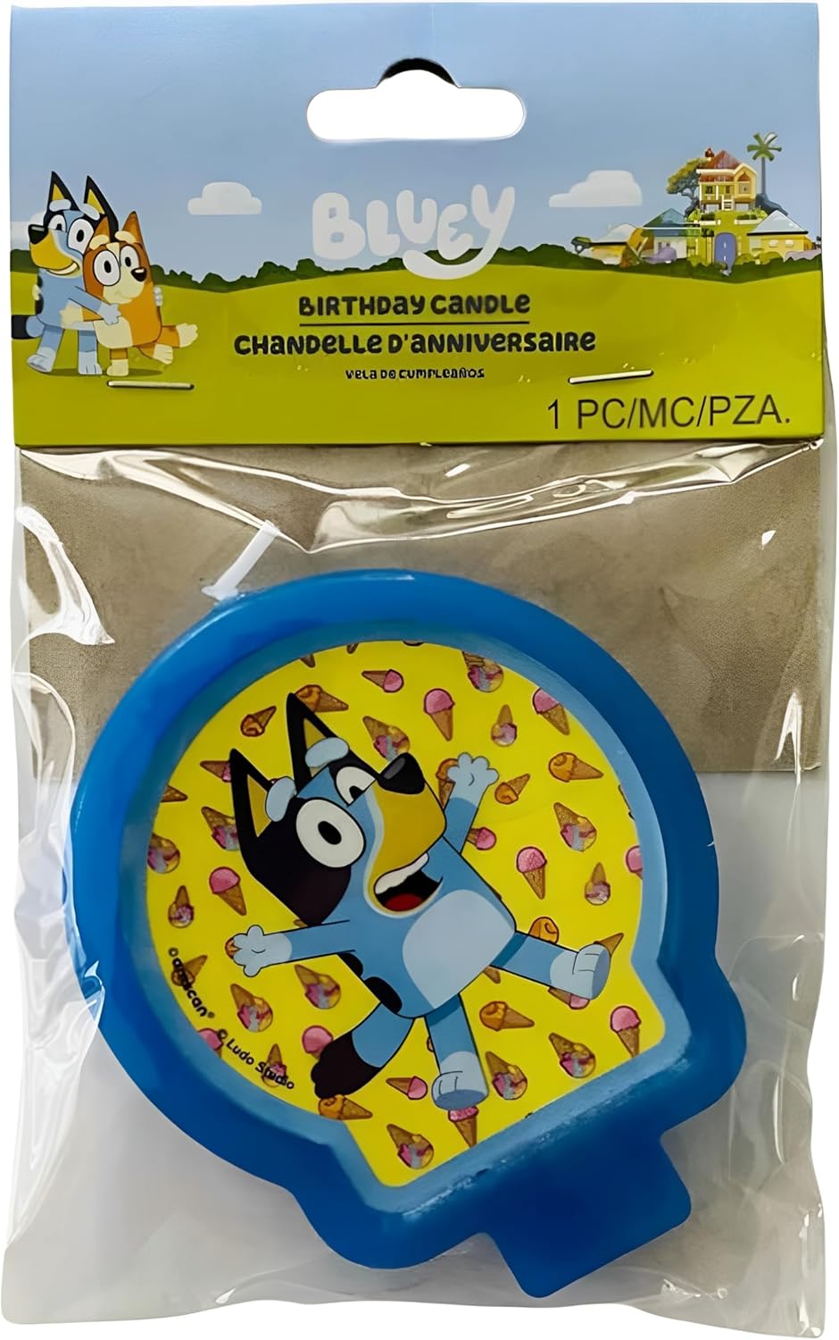 Bluey Birthday Candle