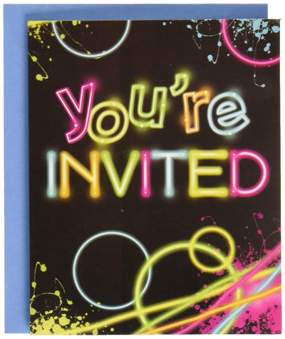 Glow Party Invitations (x8u)