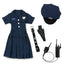 Police Officer Uniform with Skirt Kids Girl Costume