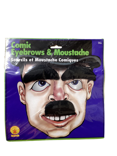 Sm Mustache -Eyebrows Black