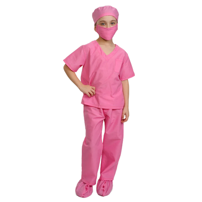 Pink Doctor Scrubs Costume - S (4-6)