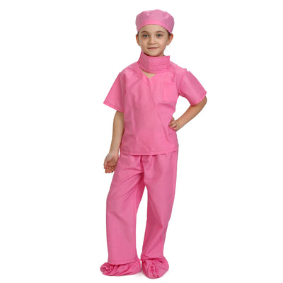 Pink Doctor Scrubs Costume - M (8-10)