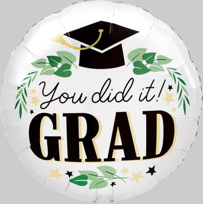 You did it! Grad Foil Balloon 18”